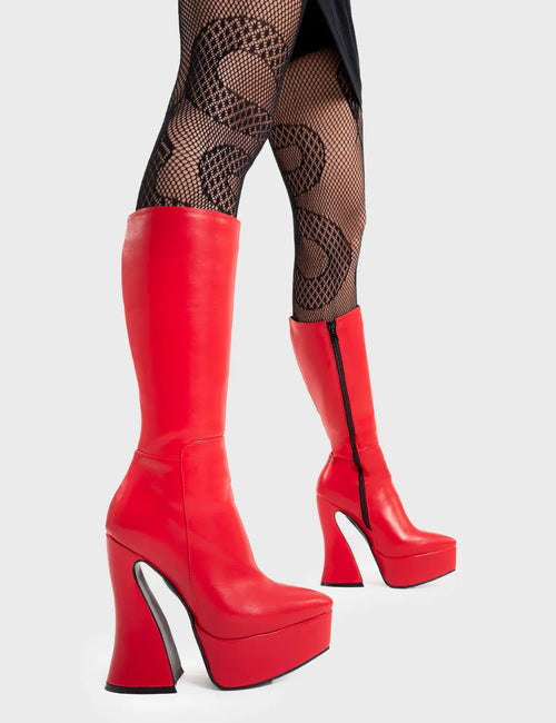 Lamoda Sketchy Platform Calf Boots