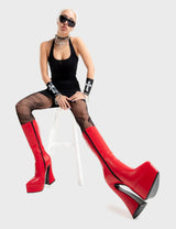 Lamoda Sketchy Platform Calf Boots, view 2