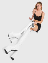 Lamoda Small Victories Platform Thigh High Boots, view 2