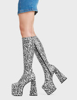 Lamoda Smokeshow Platform Knee High Boots, view 3