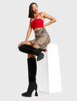 Lamoda So Fur So Good Platform Knee High Boots, view 2