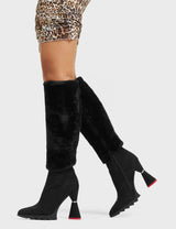 Lamoda So Fur So Good Platform Knee High Boots, view 3