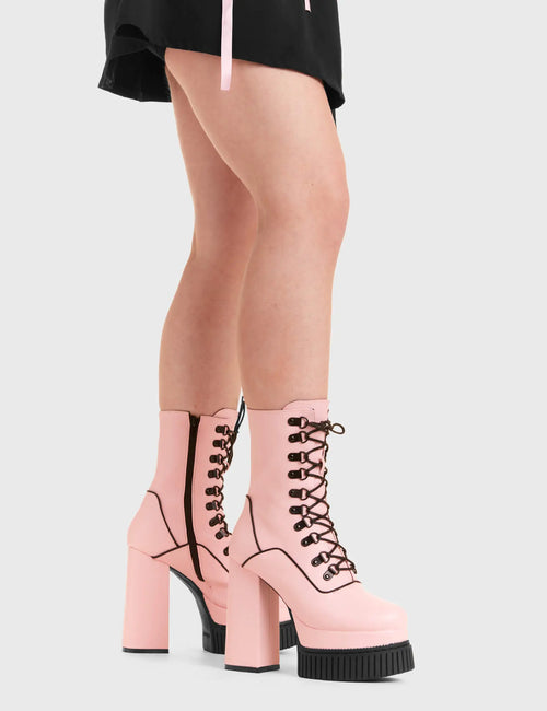 Lamoda Stargazer Creeper Platform Ankle Boots