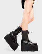 Lamoda Steady Chunky Platform Ankle Boots, view 3