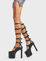 Lamoda Still Reigning Platform Knee High Boots, view 3
