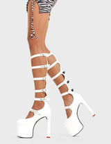 Lamoda Still Reigning Platform Knee High Boots, view 3