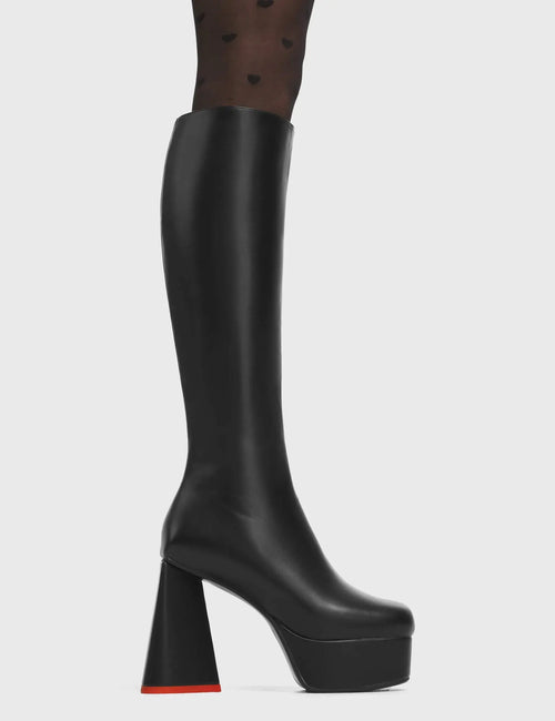 Lamoda Sweet Talker Platform Knee High Boots