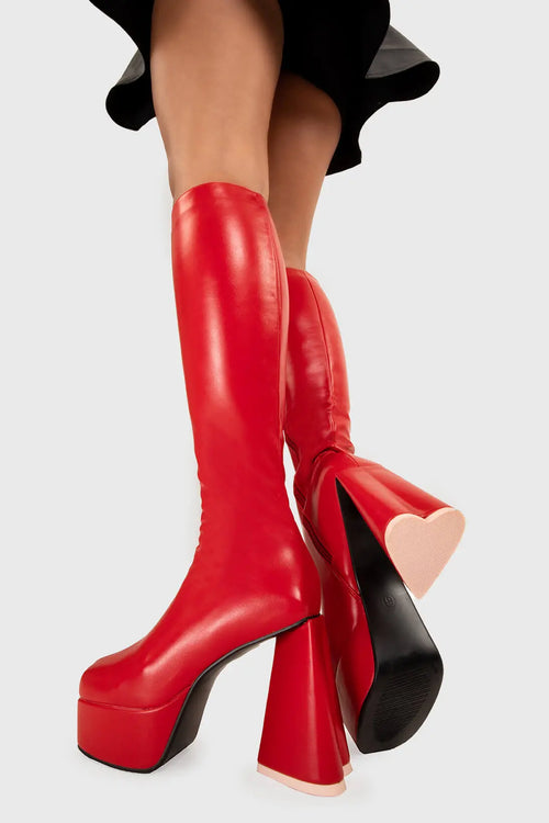 Lamoda Sweet Talker Platform Knee High Boots