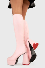 Lamoda Sweet Talker Wide Calf Platform Knee High Boots, view 3