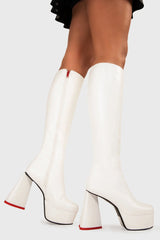 Lamoda Sweet Talker Wide Calf Platform Knee High Boots, view 2
