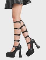 Lamoda Sweet Talking Woman Platform Knee High Boots, view 3
