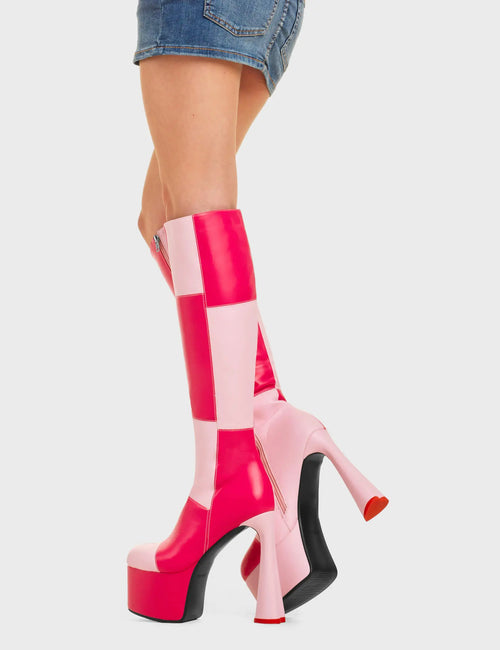 Lamoda Sweet Tooth Platform Knee High Boots