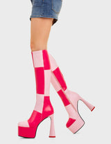 Lamoda Sweet Tooth Platform Knee High Boots, view 3