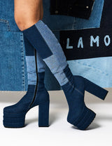 Lamoda Talk Of The Town Platform Knee High Boots, view 2