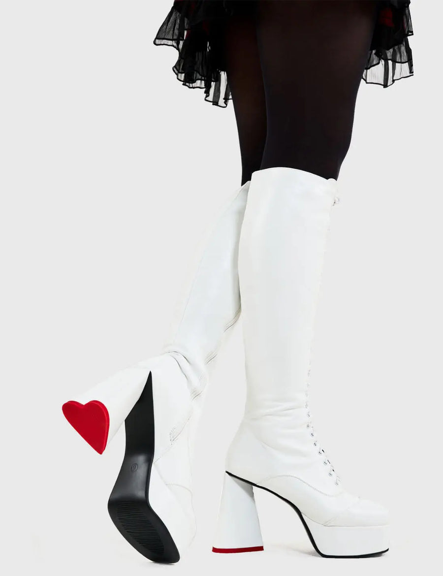Lamoda Too Cute Platform Knee High Boots