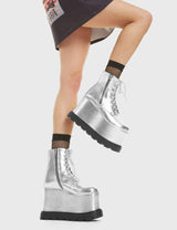 Lamoda Up In Arms Chunky Platform Ankle Boots, view 2