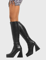 Lamoda Vendetta Platform Knee High Boots, view 3