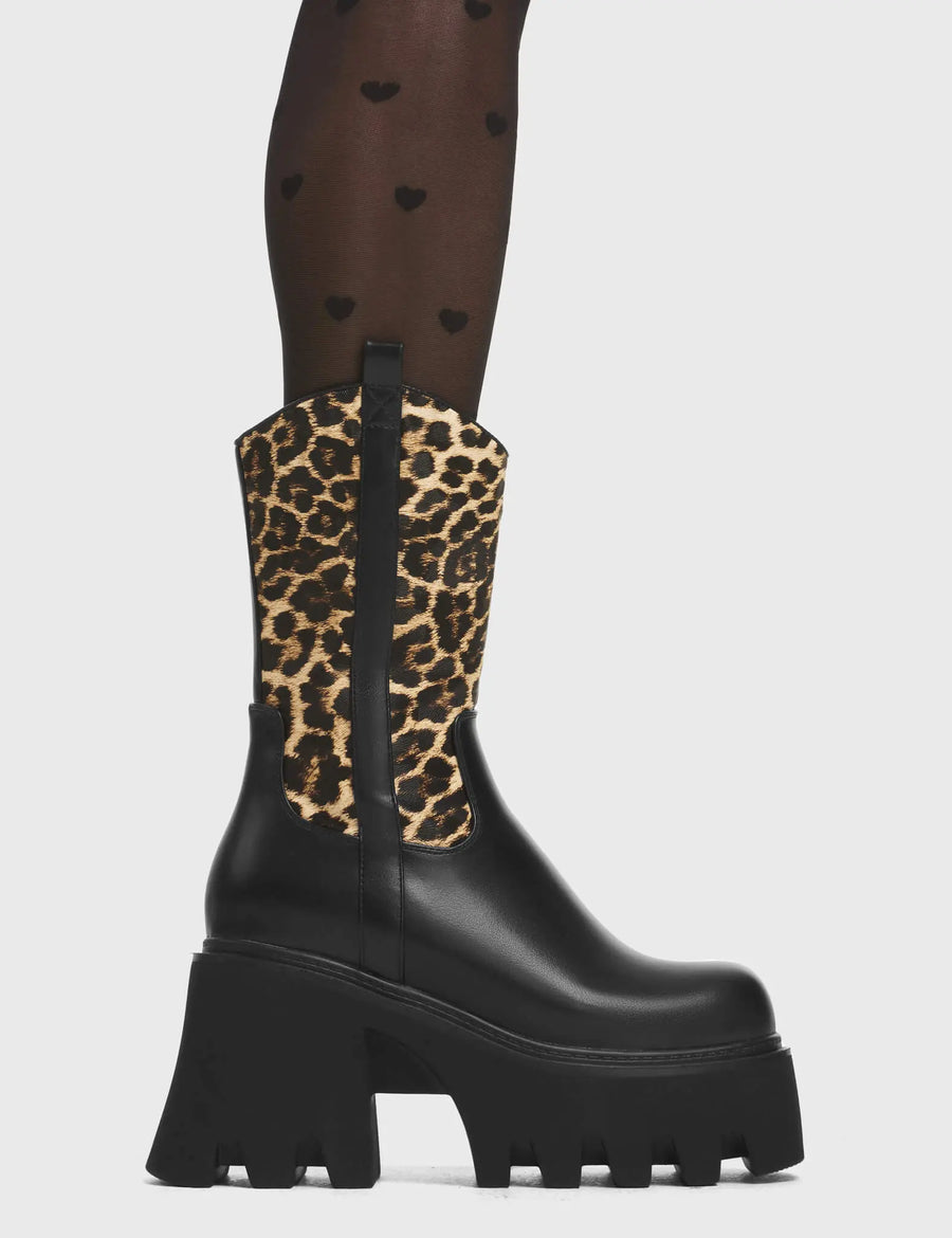 Lamoda Virtuous Chunky Platform Ankle Boots