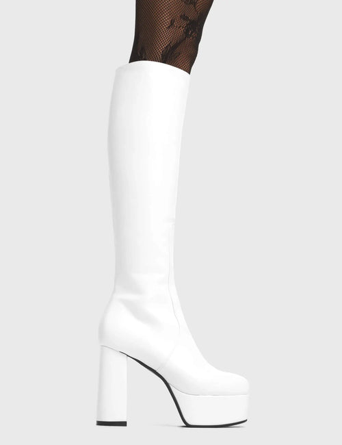 Lamoda Whatta Showdown Platform Knee High Boots
