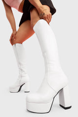 Lamoda Whatta Showdown Platform Knee High Boots, view 3