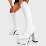 Lamoda Whatta Showdown Platform Knee High Boots, view 6