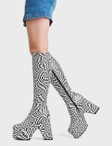 Lamoda Willpower Platform Knee High Boots, view 3