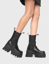 Lamoda Wipe Out Chunky Platform Ankle Boots, view 2