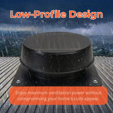 Langy Solar Lighting 12" Low Profile Solar Attic Vent Fan -25W, view 2