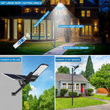 Langy Solar Lighting 1800W Solar parking lot lights  50,000 lumens, view 6