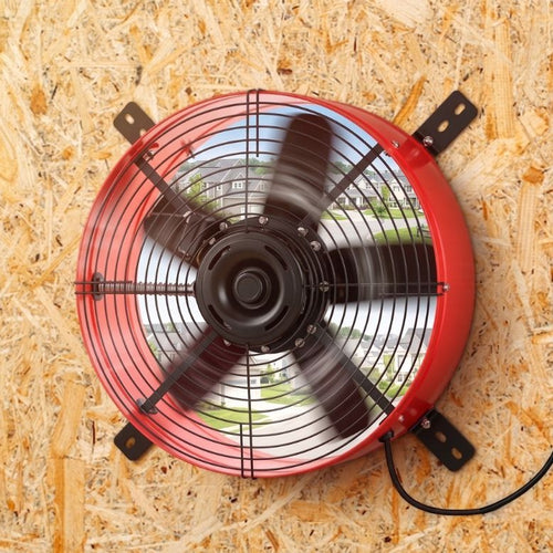Langy Solar Lighting 15 Inch Attic Gable Fan with Thermostat -1650CFM