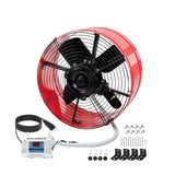 Langy Solar Lighting 15 Inch Attic Gable Fan with Thermostat -1650CFM, view 2