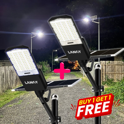 Langy Solar Lighting 1600W Solar parking lot lights 40,000 lumens (1 PC )