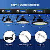 Langy Solar Lighting 200W LED high bay light 30,000 lumens-Dimmable, view 6