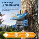 Langy Solar Lighting 2K HD 3MP CamouflageSolar Security Camera wireless 4G / WIFI, view 4
