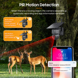 Langy Solar Lighting 2K HD 3MP CamouflageSolar Security Camera wireless 4G / WIFI, view 6