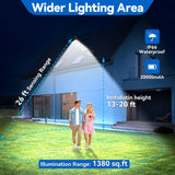 Langy Solar Lighting 4 pack 200W solar street lights 25000 lumens, view 4