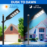 Langy Solar Lighting 4 pack 200W solar street lights 25000 lumens, view 6