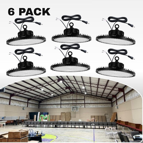 Langy Solar Lighting 6 Pack 200W UFO LED high bay light -Dimmable