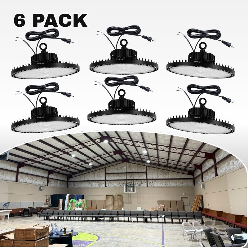 Langy Solar Lighting 6 Pack 200W UFO LED high bay light -Dimmable
