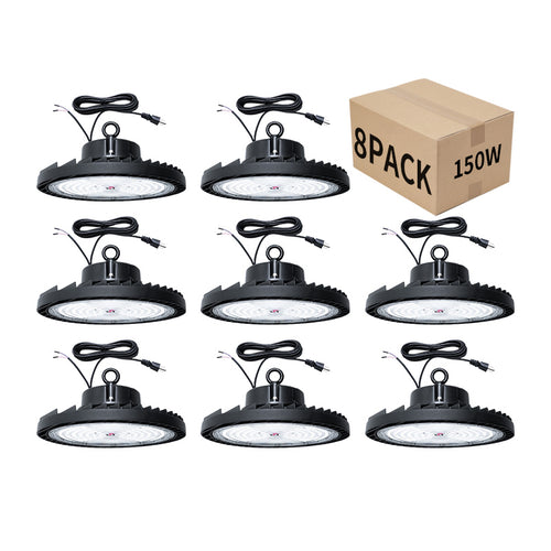 Langy Solar Lighting 8 PACK 150W UFO high bay light - Dimmable