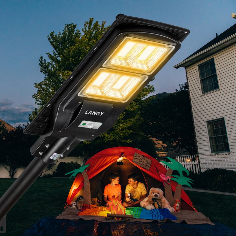 Langy Solar Lighting 90W 120W Solar street LED lights -warm white/ white