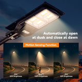 Langy Solar Lighting 4 PACK LANGY 120 W solar street lights 3000K warm white, view 3