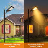 Langy Solar Lighting 4 PACK LANGY 120 W solar street lights 3000K warm white, view 4