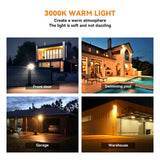 Langy Solar Lighting 4 PACK LANGY 120 W solar street lights 3000K warm white, view 6