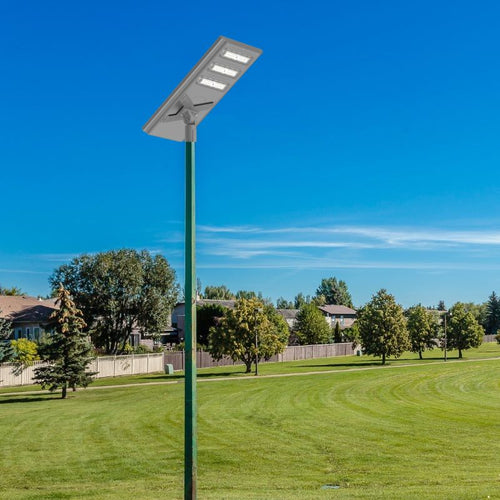 Langy Solar Lighting 150W commercial solar street light -Stay on (Grey)