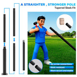 Langy Solar Lighting Solar Street Light Split Pole 13FT/16FT/20FT, view 3