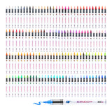 Let's Resin 136 Colors Brush Tip Acrylic Paint Markers Set, view 2