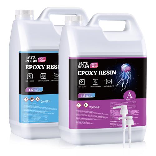 Let's Resin Crystal Clear Epoxy Resin - 3 Gallon