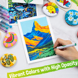 Let's Resin 72 Colors Brush Tip Acrylic Paint Markers Set, view 6