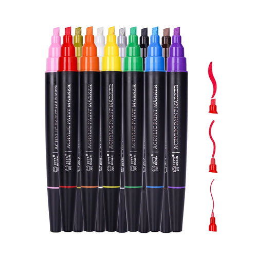 Let's Resin 3-in-1 Acrylic Paint Marker Set – Interchangeable Tips